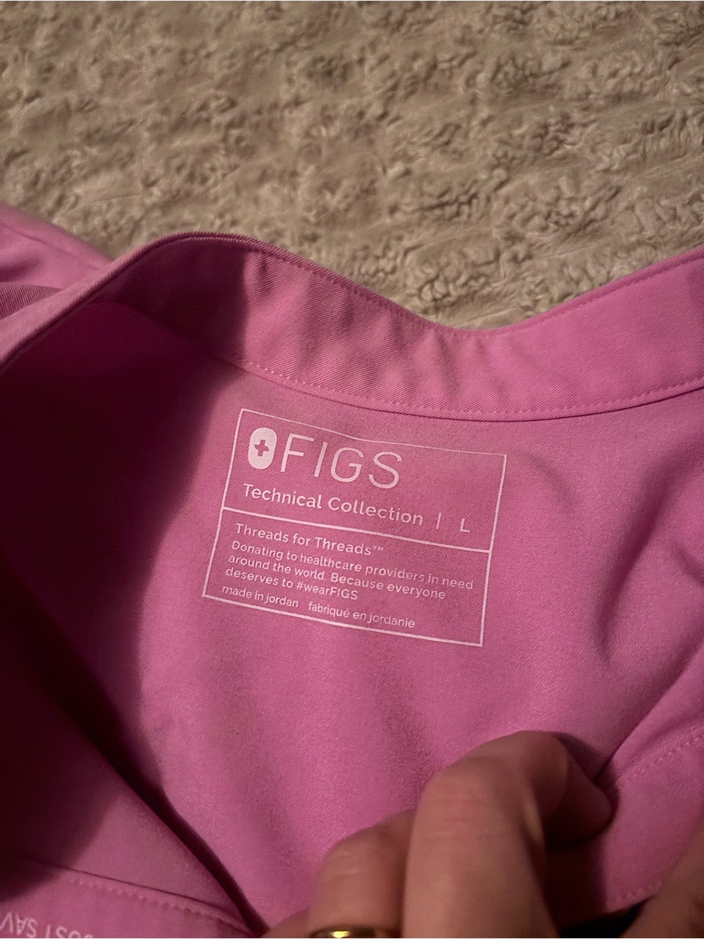 Figs Women's Pink Scrub Set Rafaela Top Zamora Bottoms - Picture 2 of 4